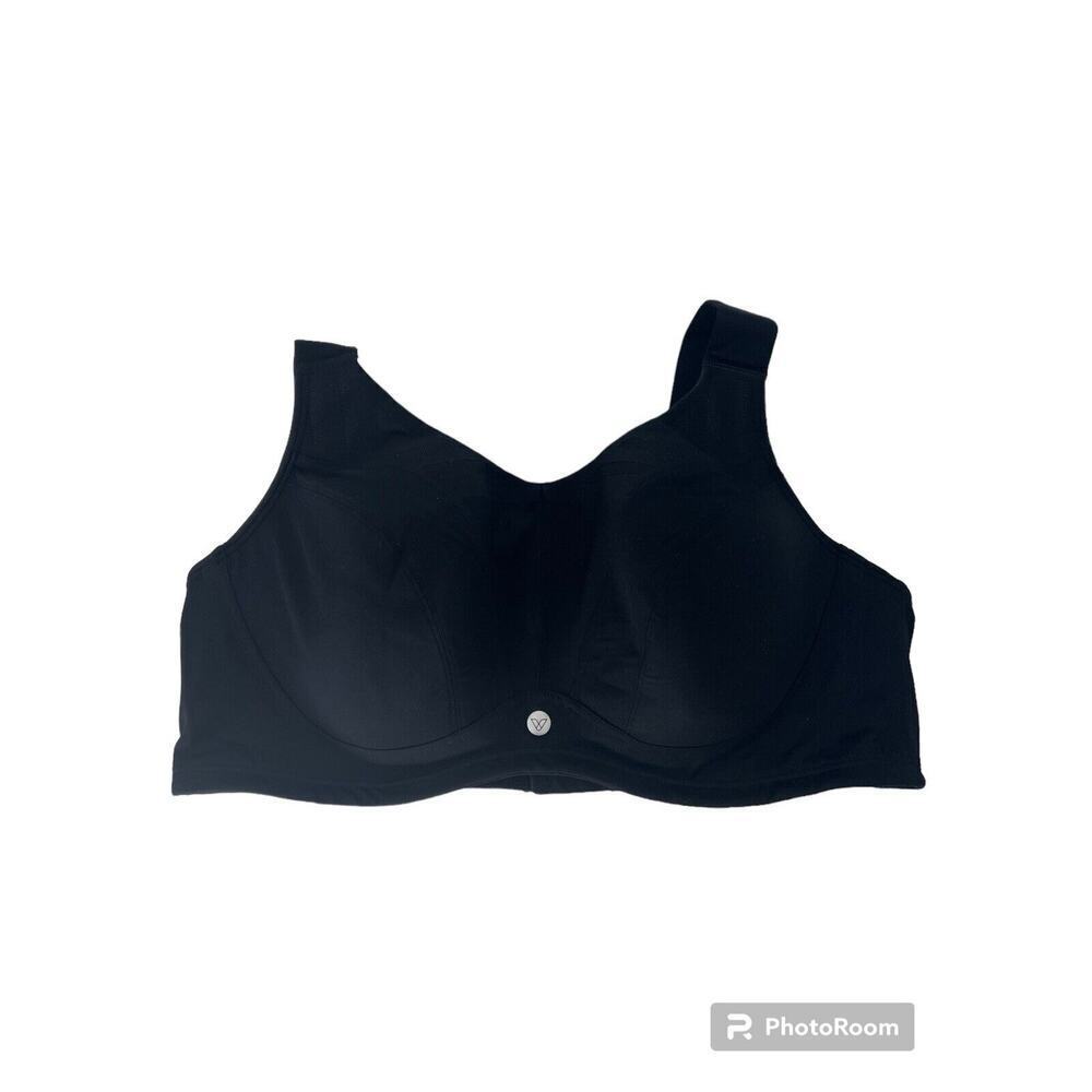 - LIVI 46DD Black Sports Bra High-Impact Wicking Max Support Underwire Lan… - Picture 1 of 7